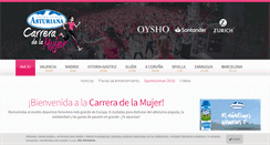 Desktop Screenshot of carreradelamujer.com